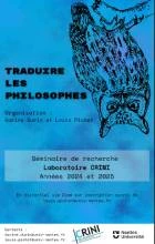 Séminaire "Traduire les philosophes"