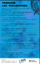 Programme Séminaire "Traduire les philosophes"
